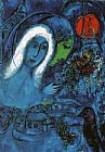Chagall Paintings - Le Champ de Mars by Marc Chagall